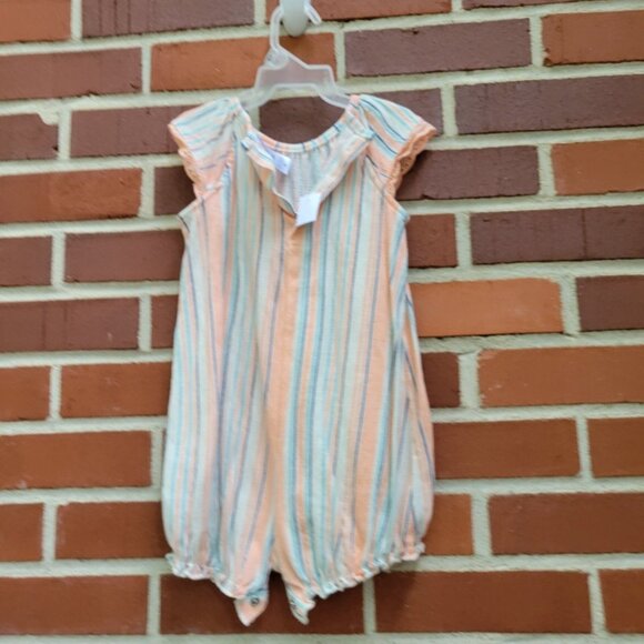 Just One You by Carters - Super Lightweight Striped Romper - Size 18 M - Picture 3 of 6
